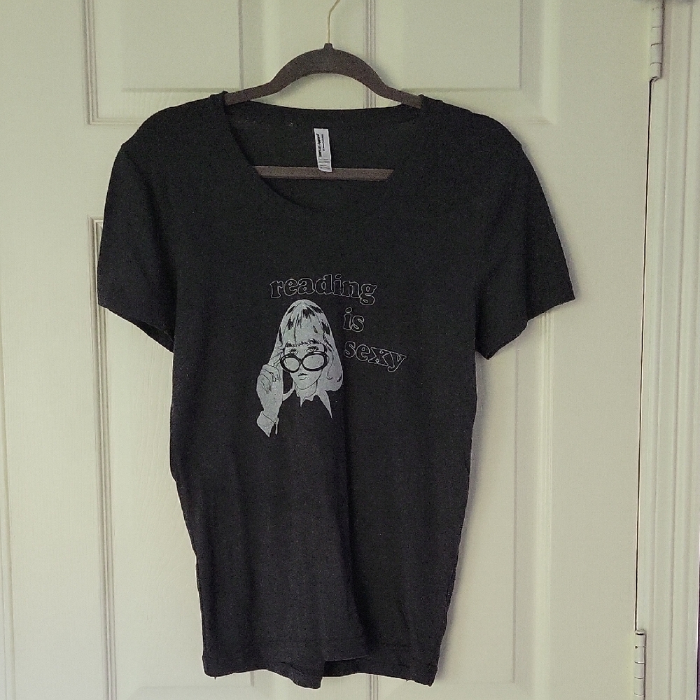Gilmore Girls Reading is Sexy black graphic tee